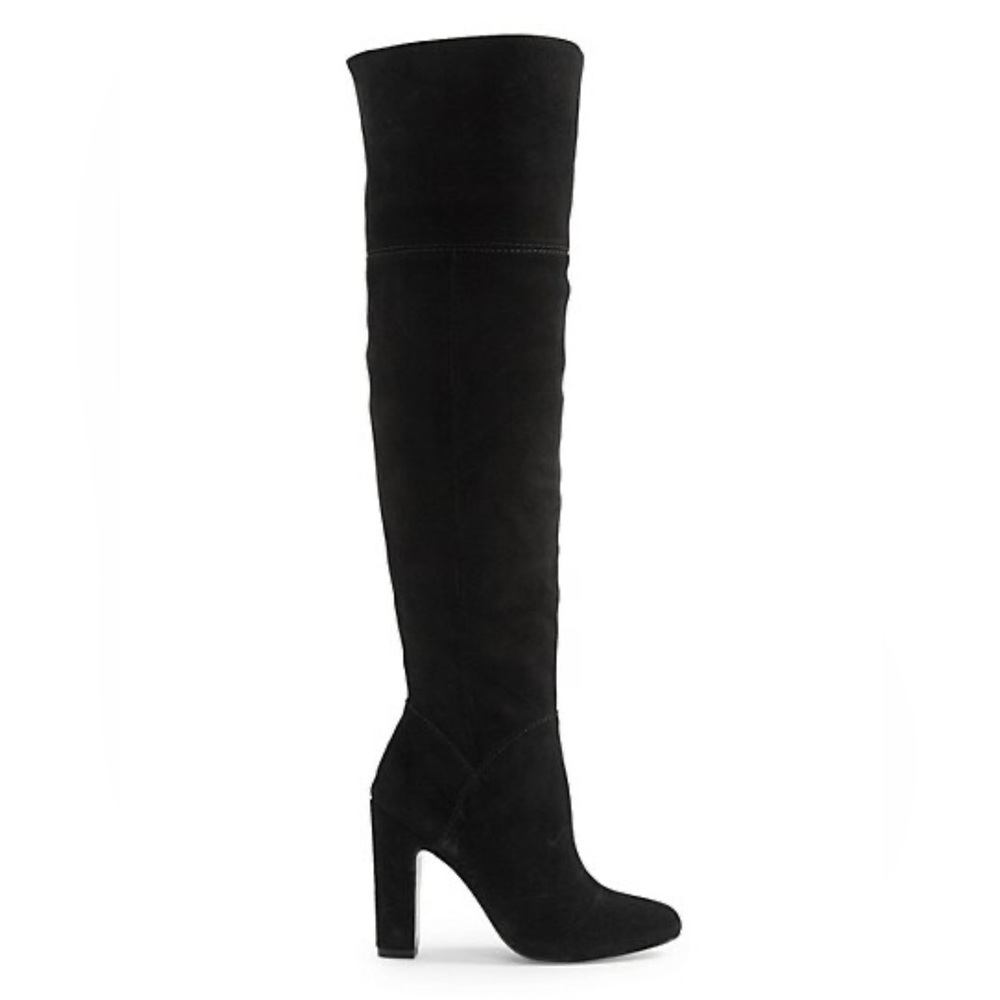 ALDO Moroco Suede Black Over-the-Knee Boots